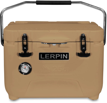 Lerpin Outdoor Rotomolded Ice Chest Cooler Box Camping Cooler Mini Fridge