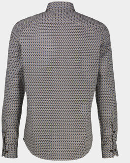 Lerros Casual hemd lange mouw 2581374/756 Bruin - XL