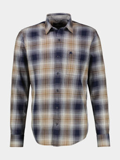 Lerros Casual hemd lange mouw 2591067/485 Blauw