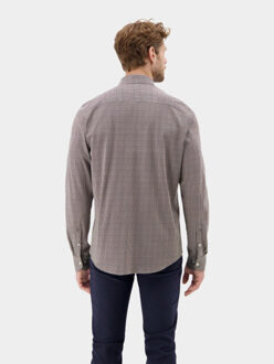 Lerros Casual hemd lange mouw 2591371/756 Bruin