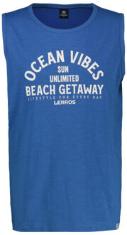 Lerros Heren hemd 2553451 435 cobalt blue Blauw - XL