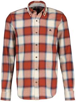 Lerros Heren overhemd 2281118 365 rusty red Rood - XXL