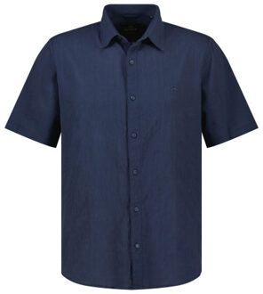 Lerros Heren overhemd 24520331 485 classic navy Blauw - 4XL