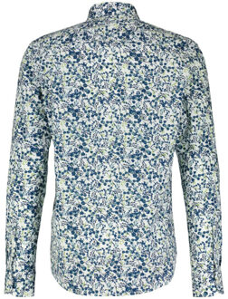 Lerros Heren overhemd 24d1468 100 white - maat XXXL Blauw