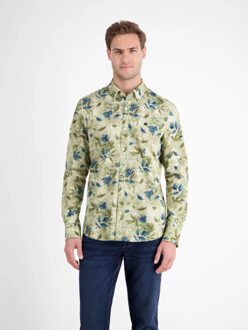 Lerros Heren overhemd 25814761 108 foam white Beige - XXXL