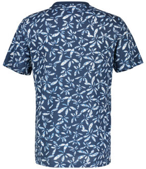 Lerros Heren shirt 24430371 448 storm blue Blauw - 4XL