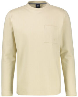 Lerros Heren shirt- 25o4041 108 foam white Beige - XL