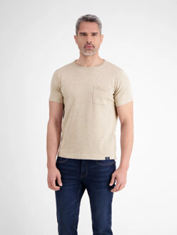 Lerros Heren t-shirt- 2575914 125 tender Beige - L