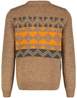 Lerros Heren trui 24950221 729 bold camel Bruin - 4XL