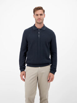 Lerros Heren trui 25o5238 485 classic navy - maat M Blauw