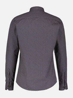 Lerros Modieus overhemd met geometrisch patroon Blauw - L