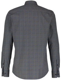 Lerros Print shirt with stretch Blauw - L