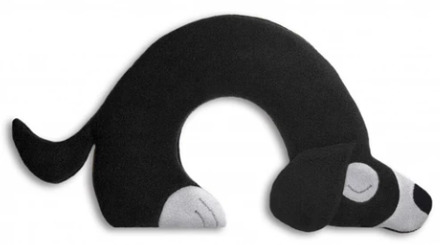 Leschi Warming pillow Bobby the dog - black/black Zwart