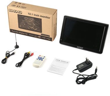 Leshp Draagbare D12-ATSC Multimedia Speler Lcd-scherm Met Digitale Tv Tuner 12.1 Inch Monitor Led Panel Driver Hd Usb/tf