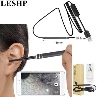 Leshp Multifunctionele Endoscoop Earpick 2-In-1 Usb Oor Schoonmaken Hd Visuele Oor Lepel Met Mini Camera Oor schoonmaken Tool