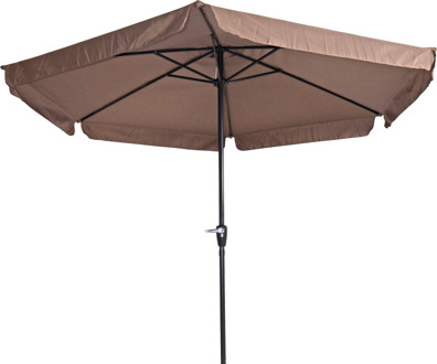 Lesli Gemini Parasol Taupe Ø300 cm Bruin