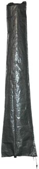 Lesli Living Afdekhoes / beschermhoes grijs voor parasols met een diameter van 4 m inclusief stok - Parasolhoezen