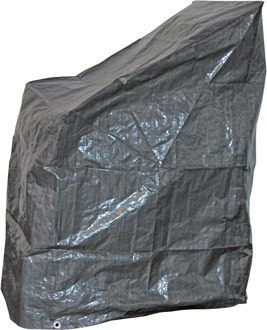 Lesli Living Beschermhoes grijs voor stapelstoelen 68 x 120 cm - Tuinstoelhoes