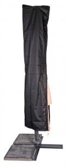 Lesli Living Beschermhoes voor zweefparasol tot 3x4 meter doorsnee Zwart