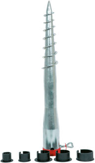 Lesli Living Parasolharing/Parasolanker - staal - 6,5 cm x 58 cm - grondpen