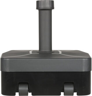 Lesli Living Parasolvoet met wieltjes - vierkant - antraciet - 49 x 41 x 18 cm - 45 liter - kunststof - vulbaar