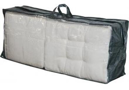 Lesli Living Tuinkussenhoes met rits - 125 x 32 x 50 cm - Groen/Grijs Grijs, Groen