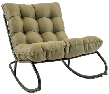 Lesli Living Zenzi - Schommelstoel - Groen