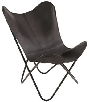Lesli Vlinderstoel Buffalo 75x75x87 cm zwart