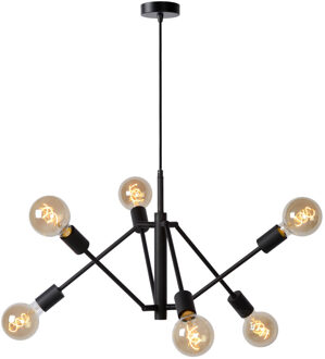 LESTER Hanglamp 6xE27 - Zwart
