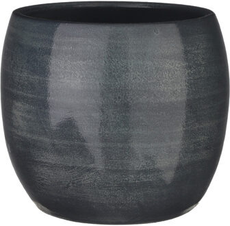 lester ronde pot donkerblauw maat in cm: 22 x 24