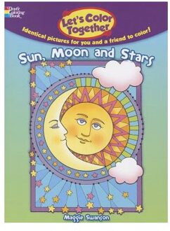 Let's Color Together -- Sun, Moon and Stars