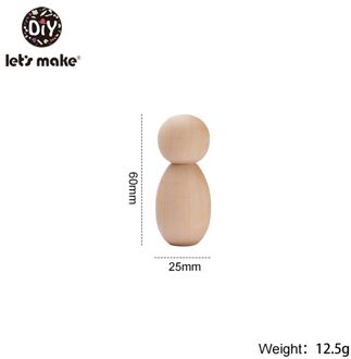 Let's Maken 10Pcs Baby Lotus Houten Speelgoed 60/70/80Mm Bijtring Speelgoed Food Grade Gratis Bpa educatief Speelgoed Diy Craft Decor Baby Speelgoed 60mm