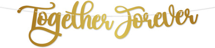 Letter Banner - Together Forever Goud - Brons