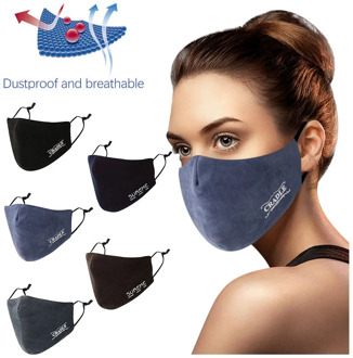 Letter Print Adult Mask Reusable Mouth Mask Cloth Mouth Caps Washable Face Mask Protective Mouth Cover Ear Hook Mouth Muffle