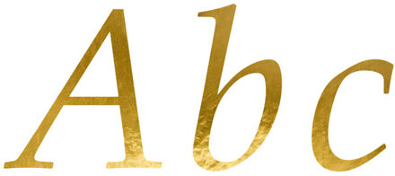 Letter Stickers Goud Goud - Brons