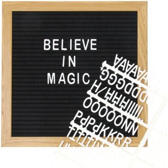 Letterbord Hout Lijst - 25x25 Cm