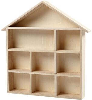 Letterhuisje afm 26x25 2 cm h: 3 5 cm Keizerin boom 1stuk