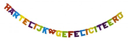Letterslinger Hartelijk Gefeliciteerd 237 cm