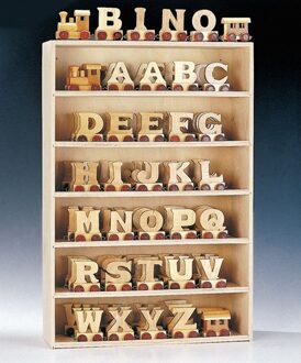 Lettertrein 'W' - Hout