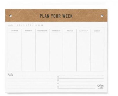 Letts of London conscious weekplanner refill