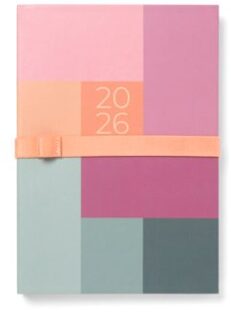 Letts of London Letts of londen gradient agenda 2026, 1 week per 2 pagina's, a5, assorti