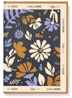 Letts of London Letts of londen la belle nature agenda 2026, 1 week per 2 pagina's, a5, assorti