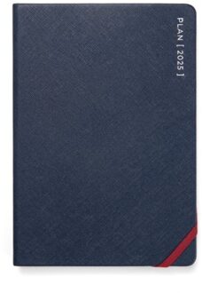 Letts of London serene agenda 2025, 1 week per 2 pagina's, a5, assorti