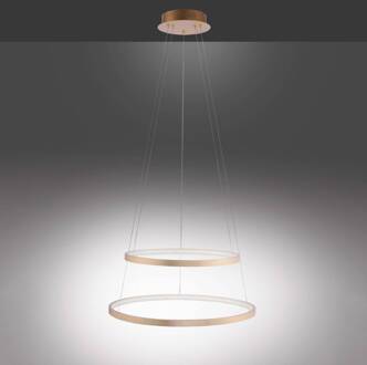 Leuchten Direct anella - Hanglamp - 1 lichts - Ø 500 mm - Goud/messing