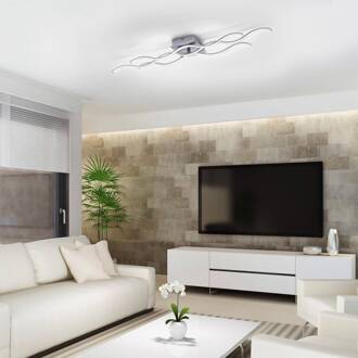 Leuchten Direct onda - Plafondlamp - 3 lichts - L 870 mm - Staal