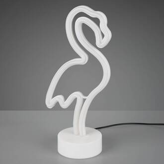 Leuchten Reality Flamingo Tafellamp Led excl. Batterijen Wit