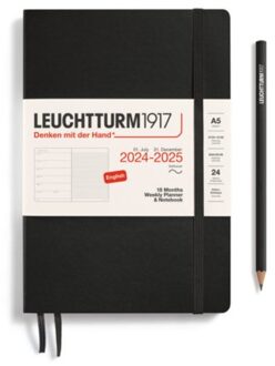 Leuchtturm1917 18 maanden agenda 2024-2025, 1 week per pagina met notitieblad, softcover medium a5,