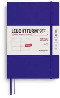 Leuchtturm1917 agenda 2026 1 week per 2 pagina's, softcover, medium a5, ink