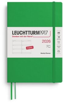 Leuchtturm1917 agenda 2026 1 week per 2 pagina's, softcover, medium a5, spring leaf