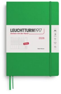 Leuchtturm1917 agenda 2026 1 week per pagina met dotted notitieblad hardcover composition b5, lente